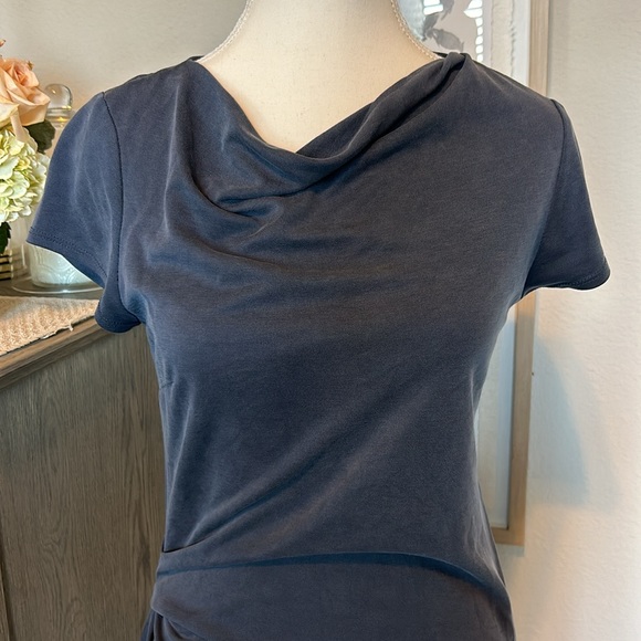 Halston Hertiage: Womens Stretchy Sheath Crew Neck Dress Small - Picture 2 of 11